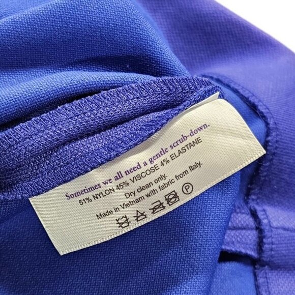 M.M. LaFleur Womens V-Neck Stretch Nylon Knit Dress Purple Size 2 Minimalist - Picture 5 of 8